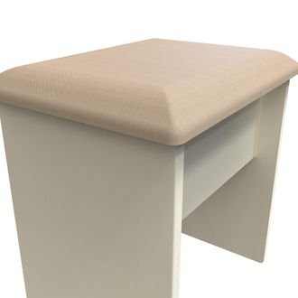 Welcome Furniture Westminster Ready Assembled Stool in Cream Ash & Riviera Oak - Welcome Furniture | TJ Hughes