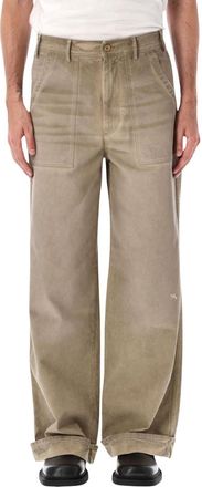 Acne Studios Beige Loose Trousers