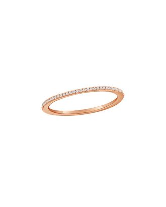 Suzy Levian 14K Rose Gold 0.06 Ct. Tw. Diamond Half Eternity Ring