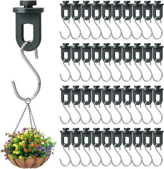 OEM 50 Clips Para Invernadero + 50 Ganchos Para Invernadero, Clips Para Invernadero, Ganchos En S, Clips Para Invernadero, Ganchos Para Jard&iacute;n