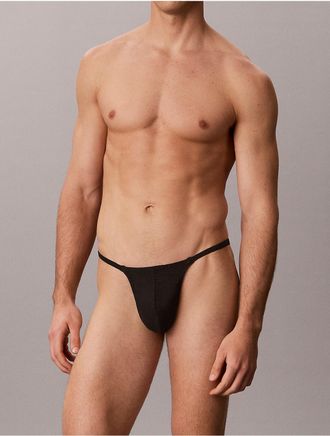 Calvin Klein Mens Sculpt Lace String Thong - Black - XL
