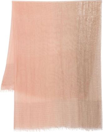 Faliero Sarti Bruine Sjaals Elegant Accessoire - Dames - Wintersjaals - Roze - ONE Size - Polyester - Accessoires