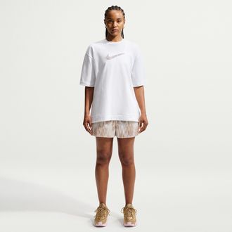 Nike Womens Naomi Osaka Mid-Rise 3 Shorts in White | IF0538-121