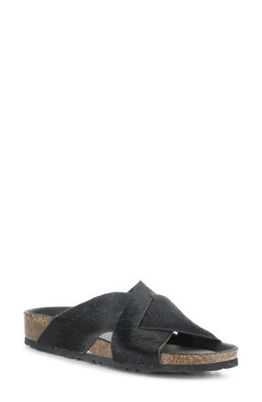 Bos. & Co. Suna Genuine Calf Hair Sandal in Black at Nordstrom, Size 10-10.5Us