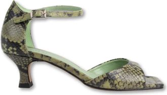 Toral Shoes Slangenprint hak sandaal - Dames - Sandalen met hakken - Veelkleurig - 41 EU - Schoenen