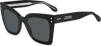 Isabel Marant Authentieke Premium Kwaliteit Zonnebril - unisex - Zonnebrillen - Zwart - 53 MM - Accessoires