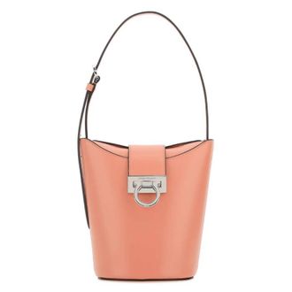 Ferragamo Trifolio Logo Engraved Shoulder Bag