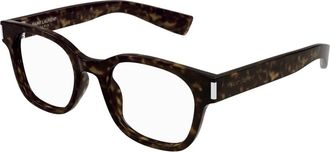 Saint Laurent Mode Bril SL 722 Zwart - Dames - Brillen - Bruin - 51 MM - Accessoires