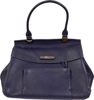 Longchamp Purple Handbag Tote Bag (Pre-Owned)