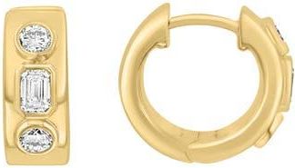 Effy Lab-Grown Diamond Huggie Hoop Earrings in Gold at Nordstrom Rack