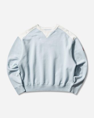 Cav Empt Men s Panel Shoulder Crewneck Sweatshirt Blue