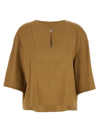 Max Mara Beige Linen Womens Blouse