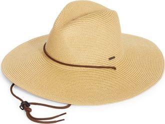 Brixton Mitch Packable Sun Hat in Tan at Nordstrom, Size Large