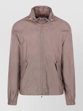 Brunello Cucinelli silk hooded jacket