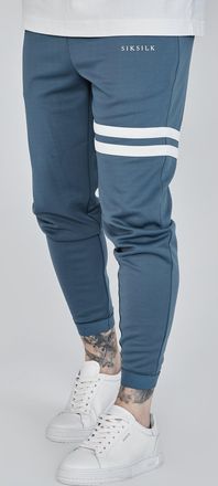 Siksilk Joggers de ajuste muscle azules para hombre SikSilk S