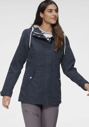 Polarino Funktionsjacke POLARINO, Damen, Gr. 34, blau (marine), Obermaterial: 100% Polyester. Futter: 100% Polyester, mit Druckknopf, Jacken Funktionsjacke, Wa