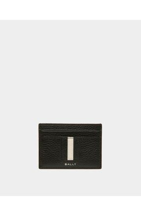 Bally Ribbon Card Holder In Leather in Black at Nordstrom