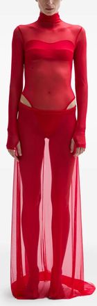 Atu Body Couture Abito Cardinal a collo alto - Rosso
