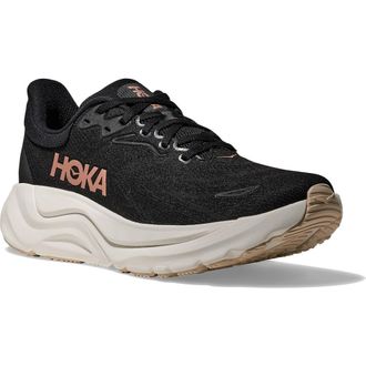 Hoka One One Arahi 8 Stability Running Shoe in Black /Rose Gold at Nordstrom, Size 10.5