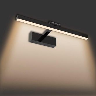 OEM L&aacute;mpara Led Para Espejo De Ba&ntilde;o De 15 W - Iluminaci&oacute;n Para Espejo De Ba&ntilde;o De 60 Cm - Ip44, Ajustable 180&deg;, 2800 - 3200 K - Negra