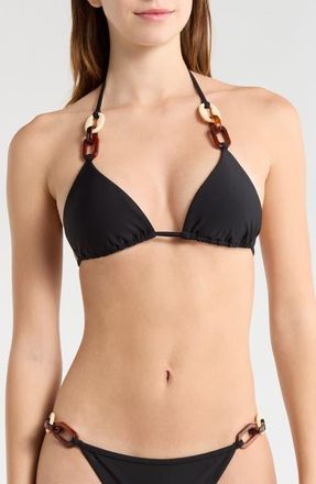 Ramy Brook Nancy Triangle Bikini Top in Black at Nordstrom, Size X-Small