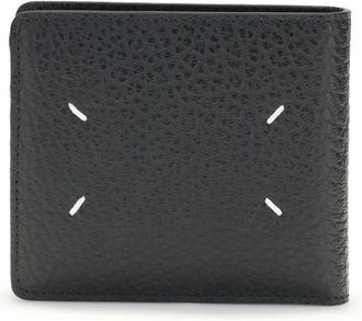 Maison Margiela Zwarte Kalfsleren Bos Taurus Portemonnee