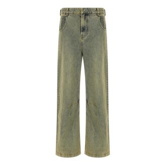 Entire studios Entire Studios, Dames, Jeans, Geel, Maat: 2XS Katoen