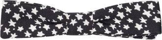 Dolce & Gabbana Mens Stars Pattern Bow Tie - Black Silk - One Size
