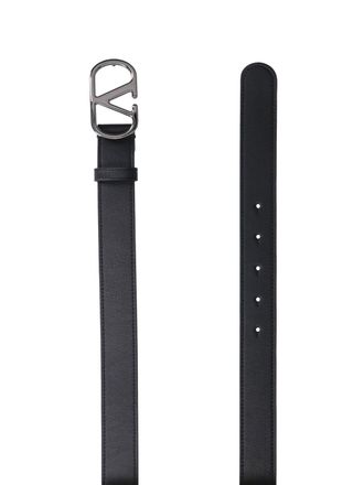 Valentino Garavani Mens Belts Black Calf Leather