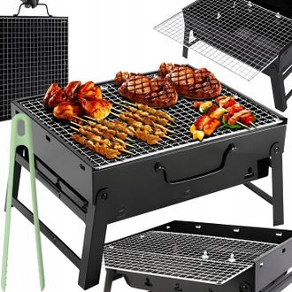 OEM Parrilla Port&aacute;til Para Turismo, Maleta, Carb&oacute;n Port&aacute;til Para Jard&iacute;n + Leng&uuml;eta