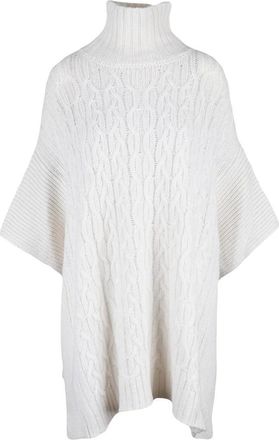 Eleventy Cashmere Cape Sweater - White