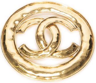 Chanel CC Round Brooch Broche