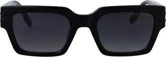 Marc Jacobs Stijlvolle zonnebril voor een zonnige dag - Heren - Zonnebrillen - Zwart - 52 MM - Accessoires