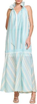 Ciebon Kenny Midi Trapeze Dress in Light Blue Multi at Nordstrom Rack, Size X-Small