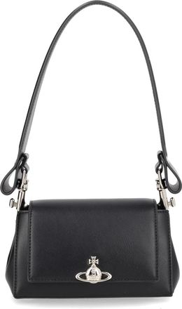 Vivienne Westwood Black Hazel Polyester Shoulder Bag