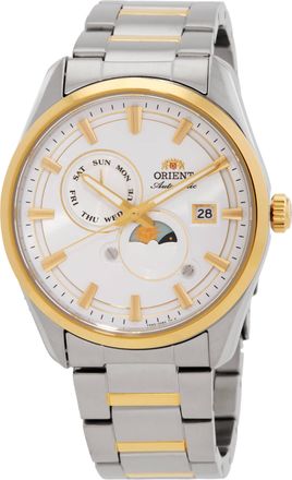 Orient Contemporary Stretto Day-Night Automatic White Dial Mens Watch RA-AK0312S30B