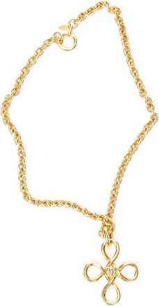 Chanel Pre-owned Womens CC Quad Loop Pendant Necklace - Gold - One Size