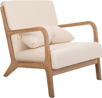 Wanderlust Deco Butaca de madera tapizada 66x85x34/74h cm