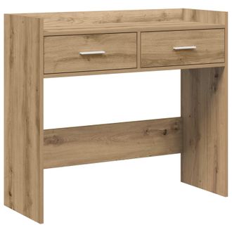 vidaXL Mesa Consola Roble Artesanal 90 X 35 X 80 Cm Vidaxl