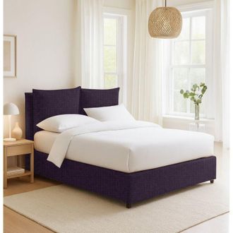 Dmora Cama De Plaza Y Media Newton, Desenfundable, Hecho En Italia, Violeta