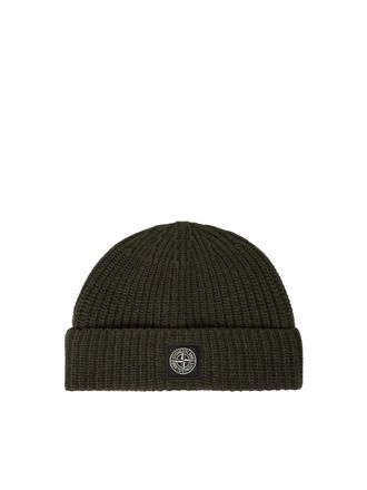 Stone Island Berretto con toppa con logo Stone Island