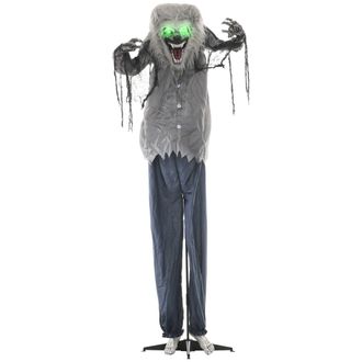 HOMCOM Halloween Skeleton Werewolf Animatronic Prop with Light Up Eyes | TJ Hughes Multi