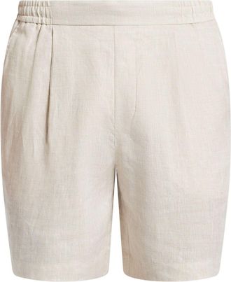 CH&Eacute; Studios linen shorts - Neutrals