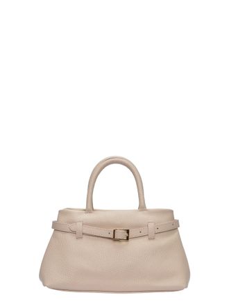 Luisa Vannini Beige Rundleer Tas