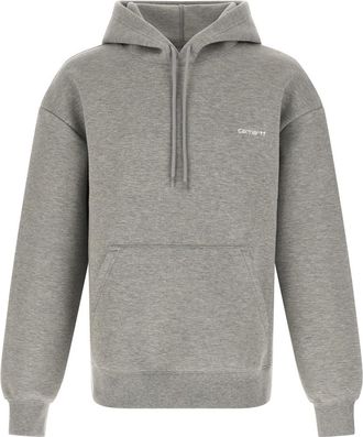 Carhartt Work in Progress Light Grey Logo Hoodie