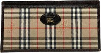 Burberry Pre-owned Leren Portemonnee - Dames - Vintage Accessoires - Beige - ONE Size - Leer - Vintage