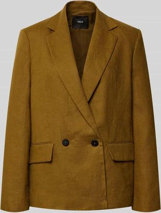 Mango Blazer mit Pattentaschen Modell TEMPOLI in Oliv, Gr&ouml;&szlig;e XS