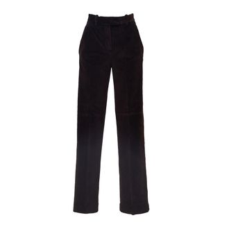 Circolo 1901 Smooth Velvet Trousers with Tailored Silhouette