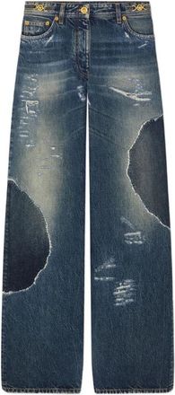 Versace Wide Jeans - Dames - Loose Fit Jeans - Blauw - W26 - Jeans