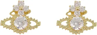 Vivienne Westwood Accessoires, Dames, Geel, ONE Size, Valentina Orb Oorbellen